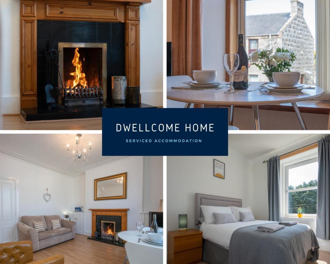 Dwellcome Home Ltd 1 Bed Apt, Half Mile To Union Street Yet Quiet, Free Parking, Fast Wifi, Ideal For Long Term Contractor, Etc Stays, Fully Equipped Kitchen, Regular Housekeeping Option - See Our Site For Assurance แอเบอร์ดีน ภายนอก รูปภาพ